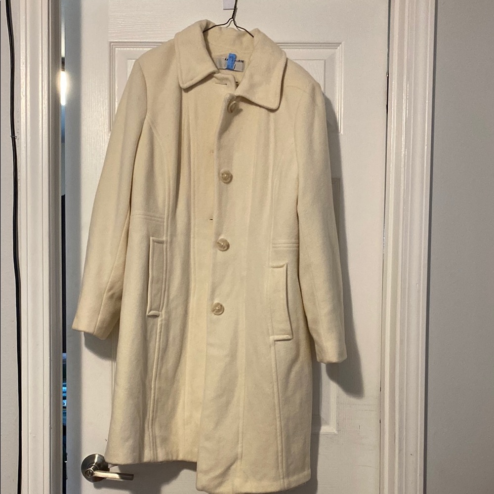 Anne Klein Cream Pea Coat